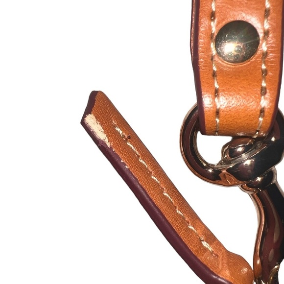 {NWOT Dooney & Bourke Saffiano Leather Zip Wristlet Wallet in Brown} - Picture 7 of 10